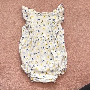 Janie and Jack White Floral Bodysuit
